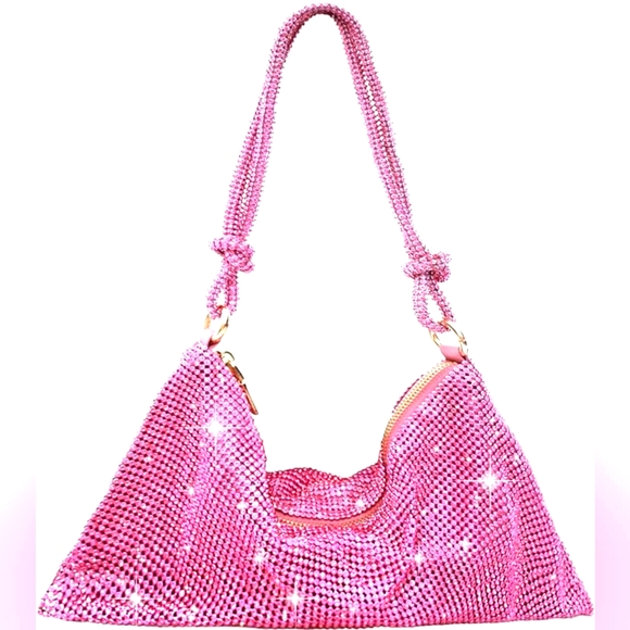 Beautiful Silver Rhinestone Purse - Picture 4 of 8